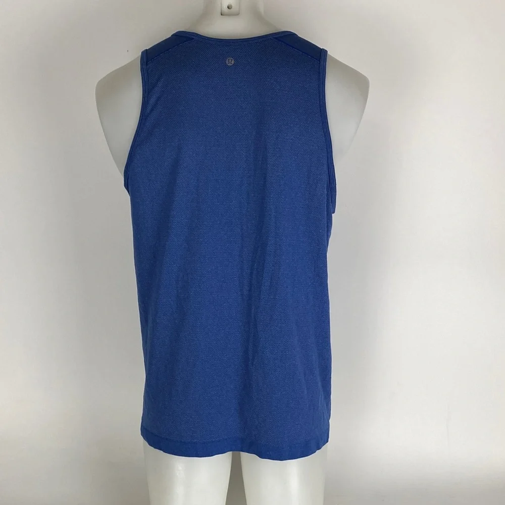 Lululemon Tank Top Men’s Large Blue Sleeveless Athletic Running Training Workout - Picture 3 of 9